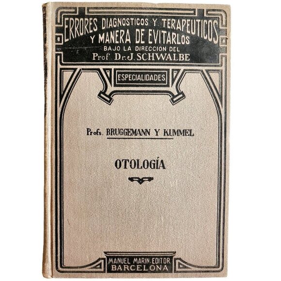 Diagnostic Errors Ear Otology 1925 1st Edition Spain Import Medical Book E40 - Picture 2 of 6